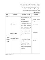 Giáo án tuần 28- GT đường bộ- NH: 2017-2018