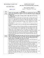 Đáp án đề thi đại học môn Sử khối C năm 2014 | dethivn.com