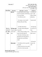 giáo án tuần 27 Chủ đề PTGT nhánh PTGT đường sắt