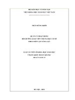 Quản lý hoạt động bồi dưỡng giáo viên trung học cơ sở theo tiếp cận năng lực 