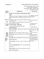 GIÁO ÁN PHỤ TUẦN 21- KHÔNG KHÍ ÁNH SÁNG