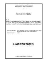Nghiên cứu ảnh hưởng của hiện tượng từ biến đổi với kết cấu dầm liên tục bằng bêtông dự ứng lựcthi công theo phương pháp đúc hẫng trong điều kiện khí hậu việt nam 
