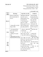 Kế hoạch giáo dục tuần 5: Cơ thể tôi (năm học 2018-2019)