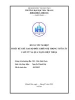 Thiết kế chế tạo bộ điều khiển hệ thống tưới cây café từ xa qua mạng điện thoại  