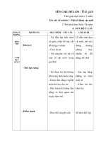 Giaó án tuần 18- chủ đề thế giới động vât