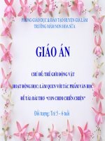 LQVH: Thơ - Con chim chiền chiện | Mầm non Hoa Sữa - Gia Lâm