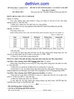 Đề thi đại học môn Địa lí khối C năm 2007 | dethivn.com