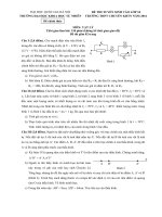 Đề thi tuyển sinh và đáp án vào lớp 10 chuyên Lý -ĐH khoa học tự nhiên