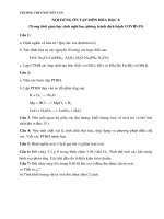 Nội dung ôn tập các môn Khối 8 trong thời gian học sinh nghỉ học để phòng tránh dịch COVID-19