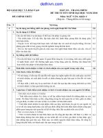 Đáp án và tháng điểm đề thi đại học môn Ngữ Văn khối C năm 2010 | dethivn.com