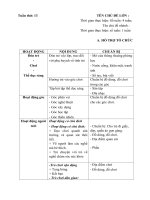 giáo án tuần 13 (tuần phụ) Chủ đề: Nghề nghiệp