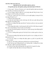 Nội dung ôn tập các môn Khối 6 (Số 2) trong thời gian học sinh nghỉ học để phòng tránh dịch COVID-19