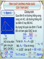 Toán 8 - Tiết 40 - Bài 3. Tính chất đường phân giác của tam giác