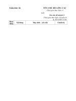 giáo án tuần 26 chủ đề Các loại PTGT Nhánh Phương tiện giao thông đường thủy