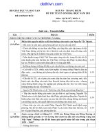 Đáp án thang điểm Đề thi đại học môn Lịch Sử khối C năm 2011 | dethivn.com