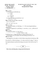 Đề thi toán học kì 1 lớp 6 ams năm 2018  2019 