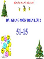 Soạn bài 51-15 | Toán học, Lớp 2 - Ôn Luyện
