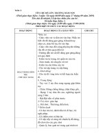 Giáo án phụ tuần 3: Lớp học thân yêu của bé