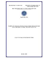 (Luận văn thạc sĩ) - Nghiên cứu áp dụng kĩ thuật mạng nơron để dự báo khả năng theo học của học viên đào tạo từ xa