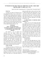 Vỡ thành tự do thất trái sau nhồi máu cơ tim - Nhân một trường hợp và nhìn lại y văn