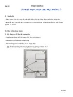 NPT _ Bài 29:  Thực Hành   Lắp đặt mạng điện cho một phòng ở