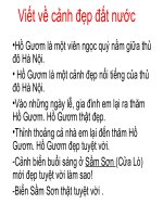 Tập làm văn lớp 3 - Bài: Viết về cảnh đẹp đất nước | Tiểu học Khương Mai