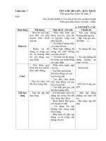 Kế hoạch giáo dục tuần 7: Năm học 2020-2021