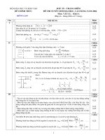 Đáp án đề thi đại học môn Vật Lý khối A năm 2004 | dethivn.com