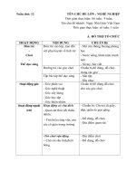 Tuần 12 ( Tuần phụ) chủ đề: Nghề nghiệp.