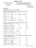 Đề thi cao đẳng môn Tiếng Trung khối D năm 2012 | dethivn.com