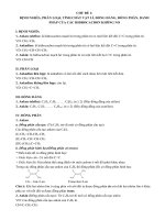 CHỦ ĐỀ 1: ĐỊNH NGHĨA, PHÂN LOẠI, TÍNH CHẤT VẬT LÍ, ĐỒNG ĐẲNG, ĐỒNG PHÂN, DANH PHÁP CỦA CÁC HIĐROCACBON KHÔNG NO