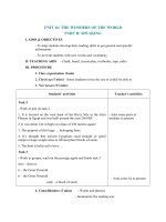 Tải Giáo án Tiếng Anh lớp 11 Unit 16: The wonders of the world - Lesson 2 - Giáo án điện tử môn Tiếng Anh lớp 11