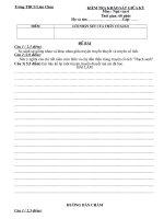 Đề đáp án văn 6