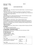 GIÁO ÁN SINH 9 TUẦN 28 - TIẾT 52-53