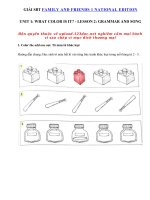 Tải Giải SBT tiếng Anh lớp 1 Unit 1 What color is it? Lesson 2 - Giải sách bài tập tiếng Anh 1 Unit 1 Trang 11