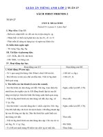 Tải Giáo án Tiếng Anh lớp 2 Tuần 27 sách First Friends 2 - Giáo án môn tiếng Anh lớp 2 theo tuần