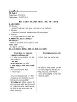 Giáo án mĩ thuật từ 1-5 tuần 1 năm học 2018-2019