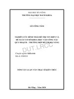 Nghiên cứu hình thái đô thị ven biển và đề xuất cơ sở khoa học vào công tác quy hoạch – trường hợp đô thị Đà Nẵng.PDF