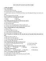 Đề cương ôn tập giữa kì I môn Công nghệ 7 (2020-2021)