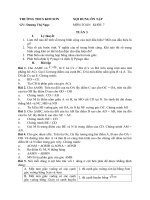 Nội dung ôn tập Hình học 7 - Tuần 3