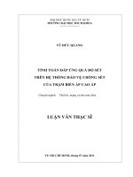 Tính toán đáp ứng quá độ sét trên hệ thống bảo vệ chống sét của trạm biến áp cao áp  