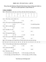 PHIẾU BÀI TẬP TOÁN SỐ 5 -TUAN 6 - 7E ( BT HS nghỉ phòng, chống dịch nCoV)
