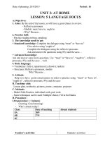 E8 W 6 7 P16-19 UNIT 3 LF REVIEW TEST 45' UNIT 4 GETTING STARTED