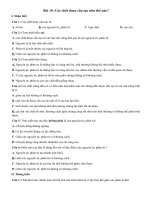 Tài liệu ôn tập môn Vật Lí 8 thầy Lượng