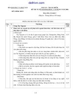 đáp án thang điểm đề thi đại học môn địa lý khối C năm 2006 | dethivn.com