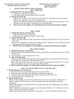 Đề cương ôn tập học kì I năm học 2020-2021