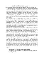 PHIẾU BÀI TẬP MÔN GDCD 9- TUẦN 10