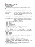 Tài liệu ôn tập môn Ngữ Văn 7 cô Phan Ngọc, Đoàn Thu