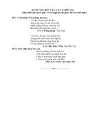 Bài tập ôn tập môn Ngữ văn lớp 11 tuần năm nghỉ phòng dịch Covid-19 (Từ 06.4.2020 đến 12.4.2020)