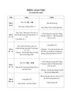 Khối 1 - Phiếu giao việc, Link học trực tuyến bài giảng từ 06.04.2020 - 10.04.2020